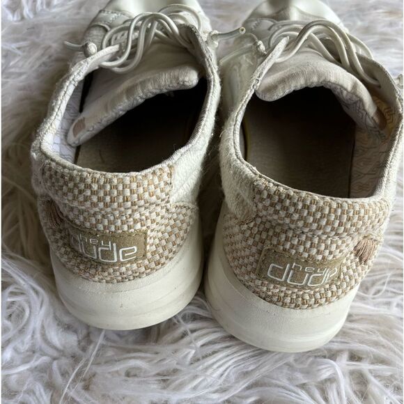 HEY DUDES💫white💫lace up - Picture 1 of 6